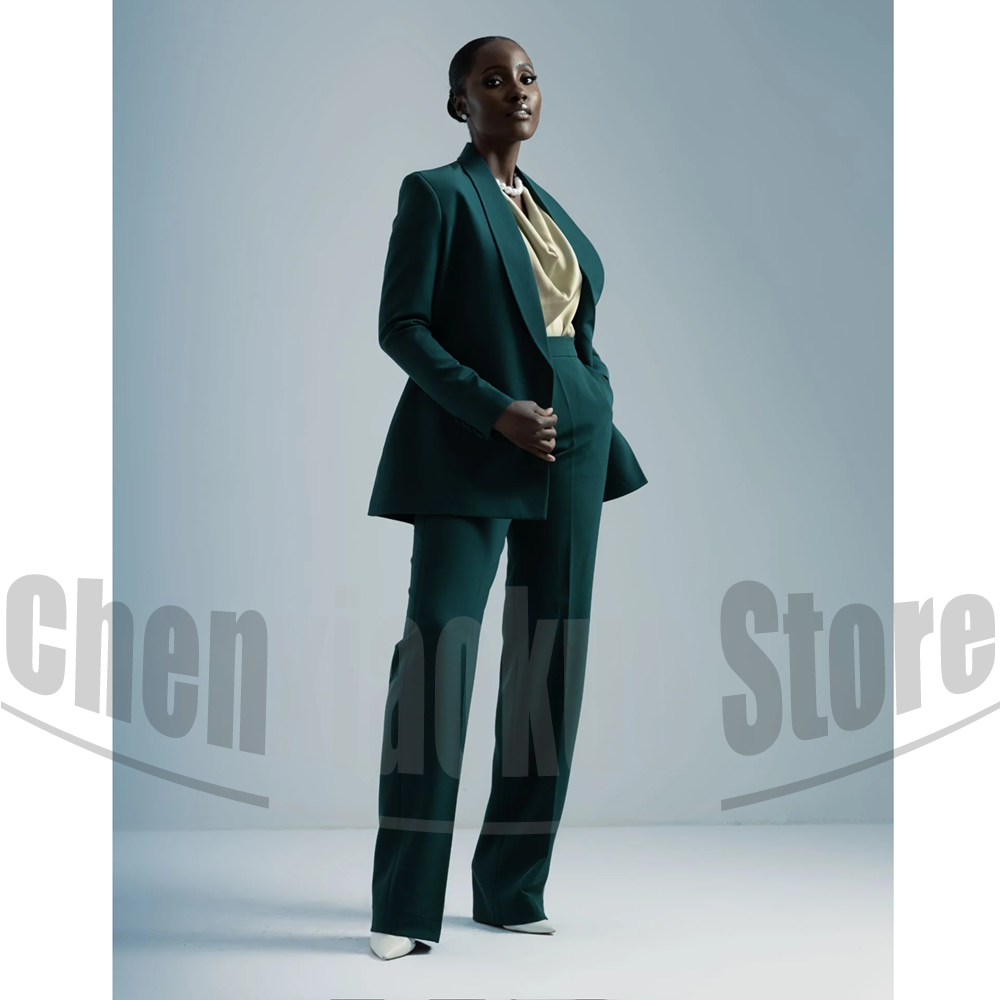 Women Formal Wear Shirt And Pant - Women Suit Belted Blazer and Wide
