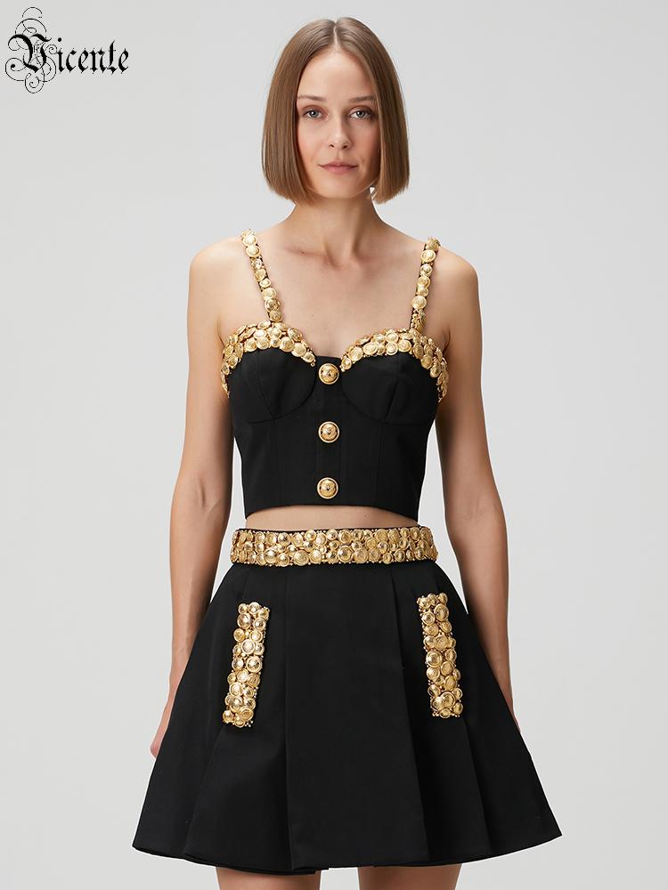 Women Luxury Formal Wear - VC Black Two Piece Set Dress