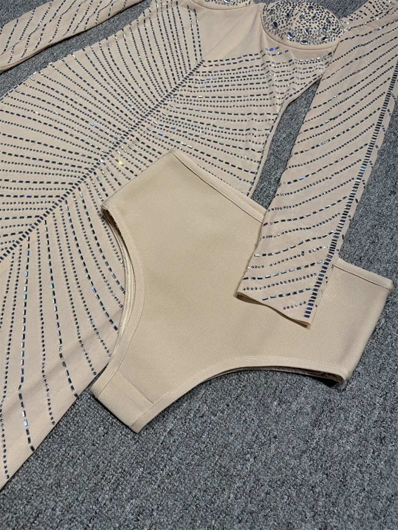 Luxury Crystals Beige Women Pr - Women Luxury Formal Wear 评论和价格