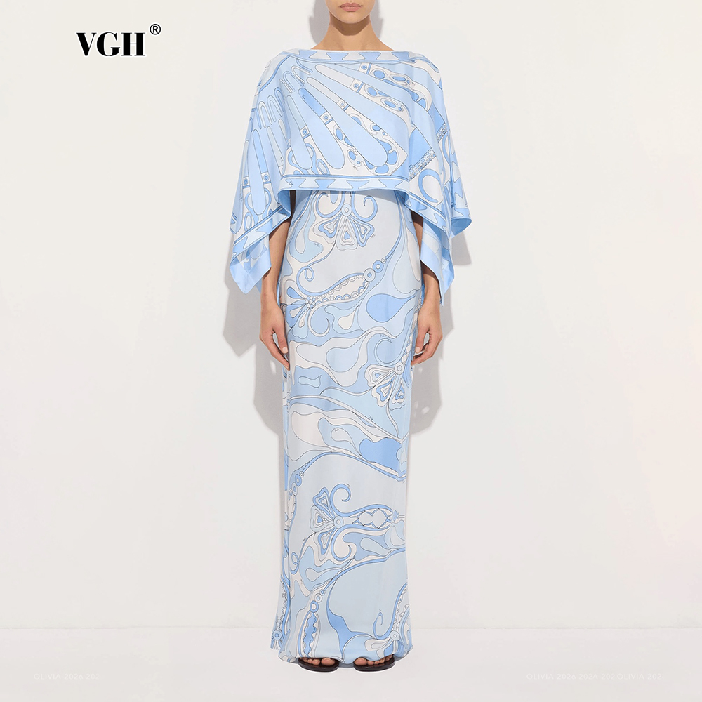 VGH Light Blue Abstract Print  - Women'S Formal Wear Suits 评论和价格