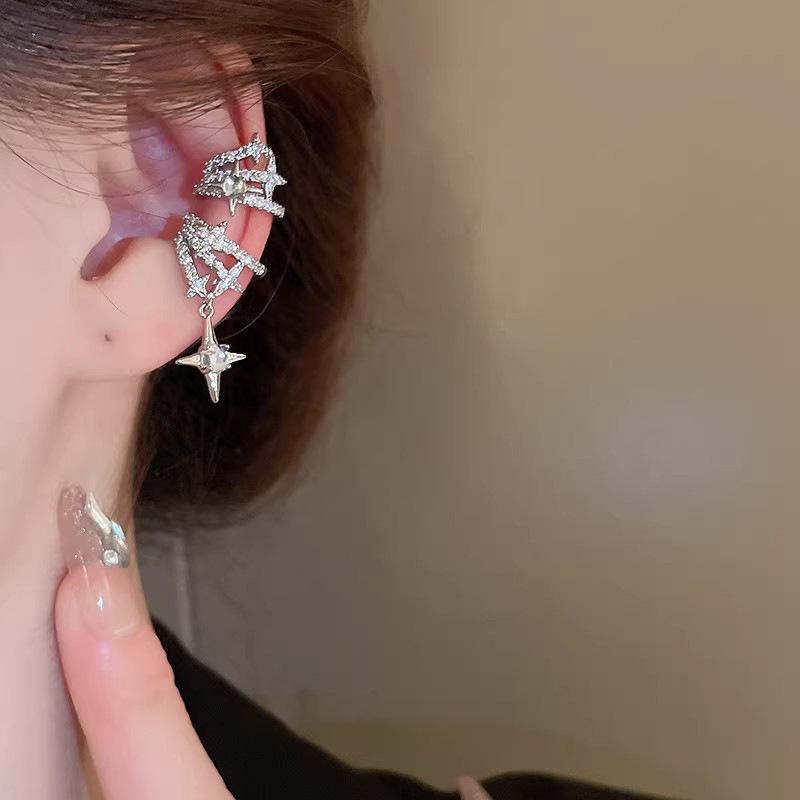 Non Pierced Minimalist Zircon  - Formal Wear Jewelry For Women 评论和价格