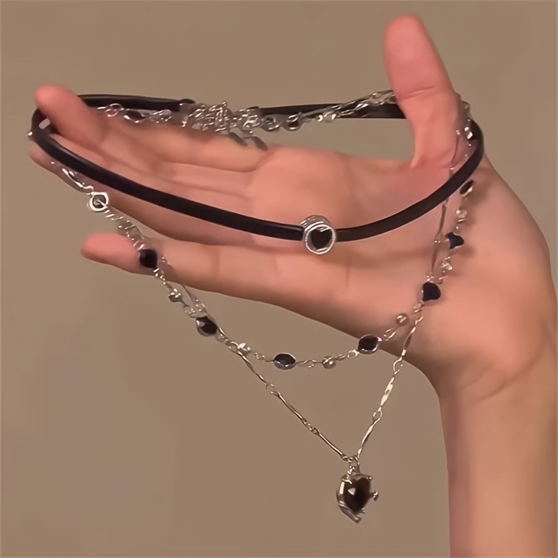 Gothic Layered Heart-shaped Ne - Formal Wear Jewelry For Women 评论和价格