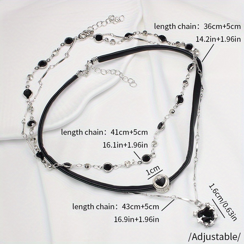 Gothic Layered Heart-shaped Ne - Formal Wear Jewelry For Women 评论和价格