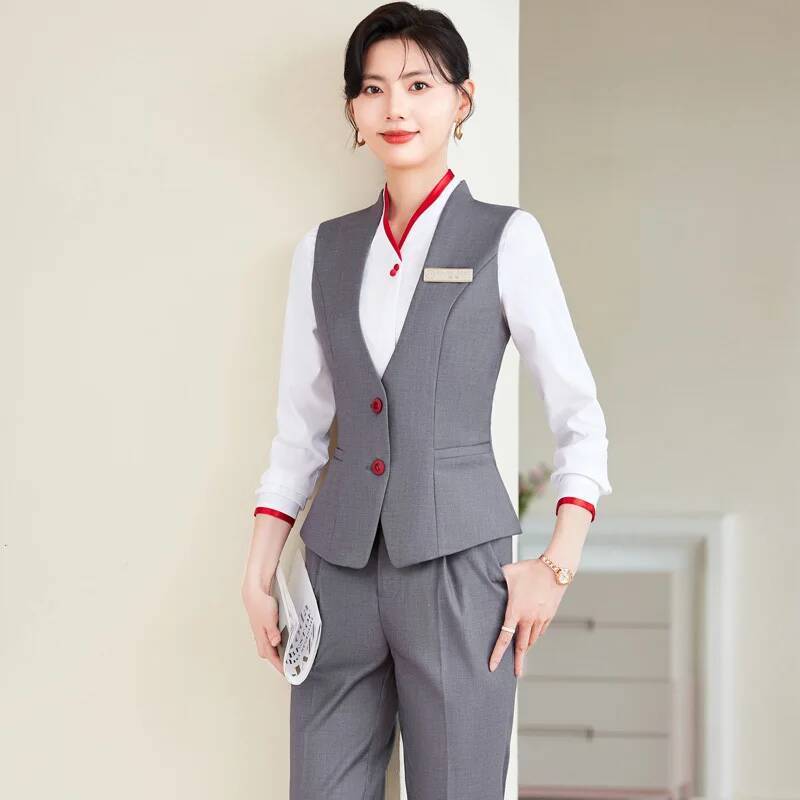Plus Size 5XL Formal Pantsuits - Women Formal Wear For Interview 评论和价格