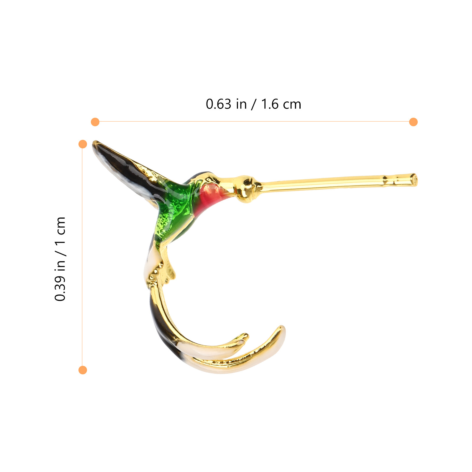 1Pair Hummingbird Stud Earring - Formal Wear Jewelry For Women 评论和价格