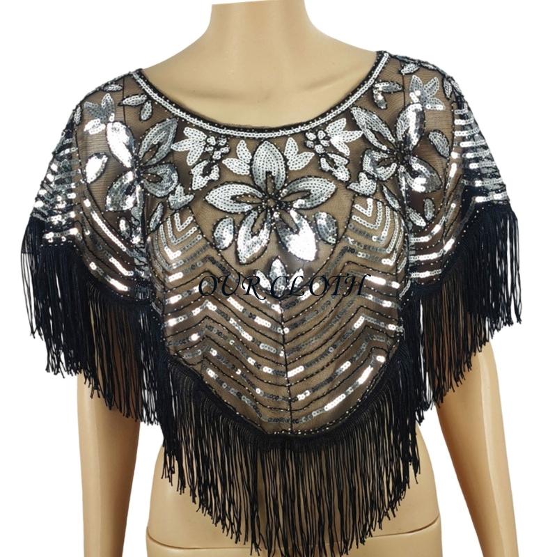 Fashionable Sequined Shawl wit - Women Formal Event Wear 评论和价格