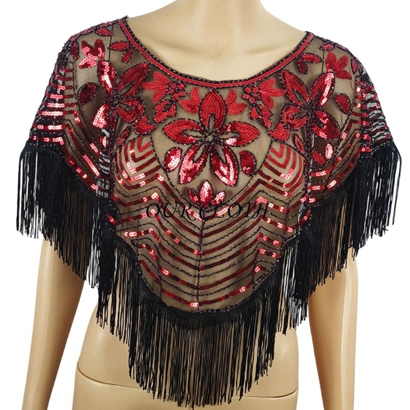 Fashionable Sequined Shawl wit - Women Formal Event Wear 评论和价格