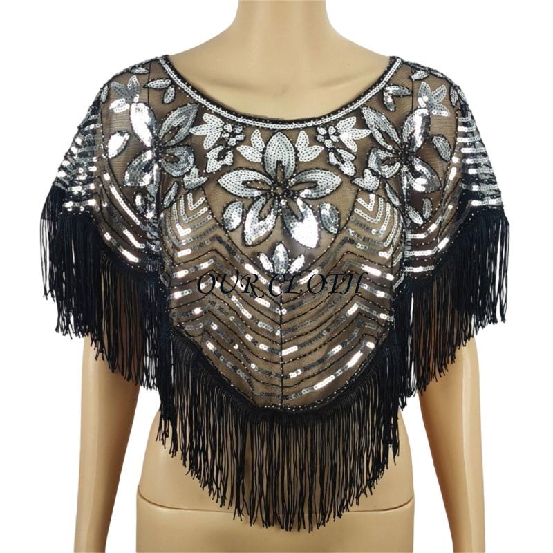 Fashionable Sequined Shawl wit - Women Formal Event Wear 评论和价格