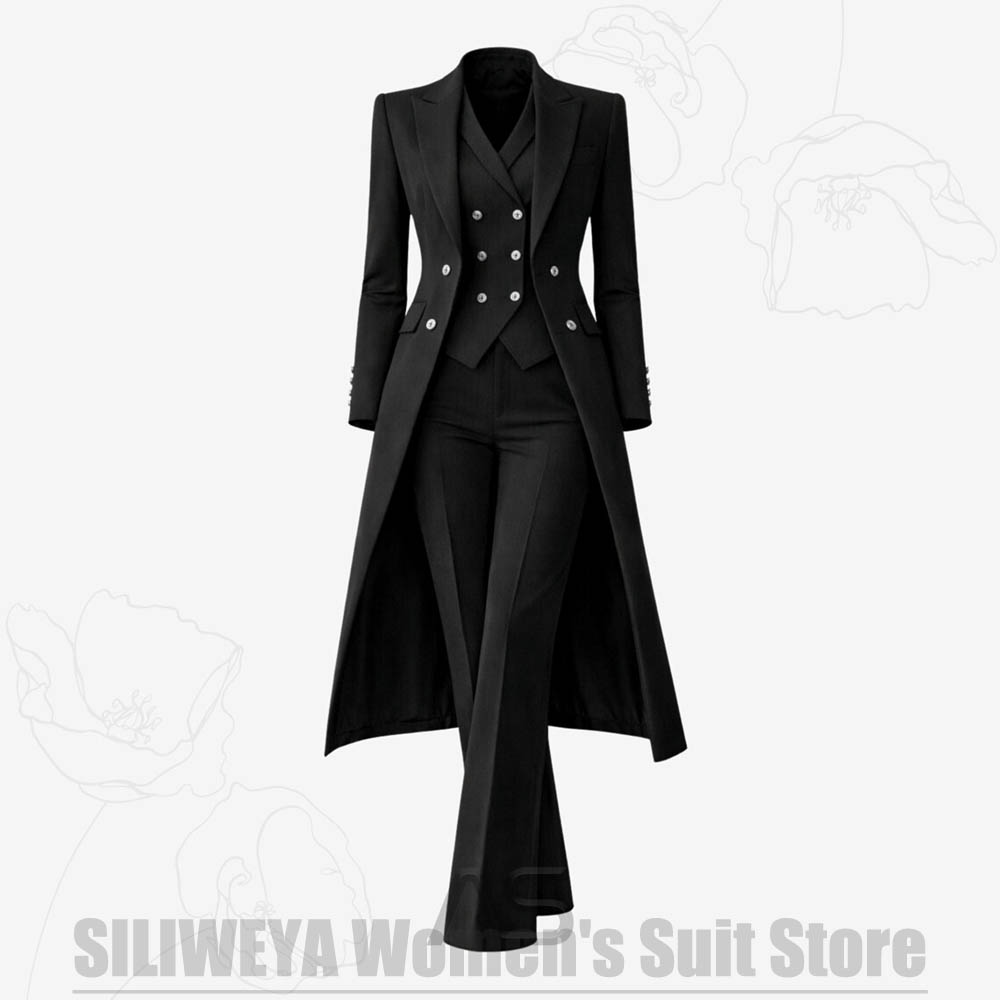 Women's Suit 3 Piece Double Br - Women Formal Wear Shirt And Pant 评论和价格