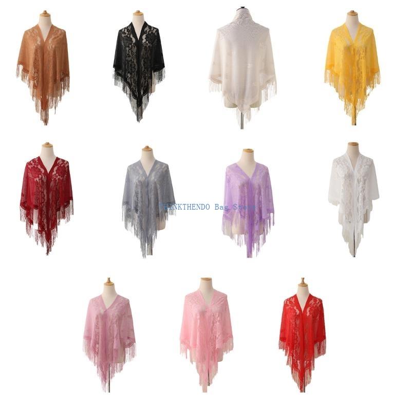 340D Lace Fringed Cover Up Hol - Women Formal Event Wear 评论和价格
