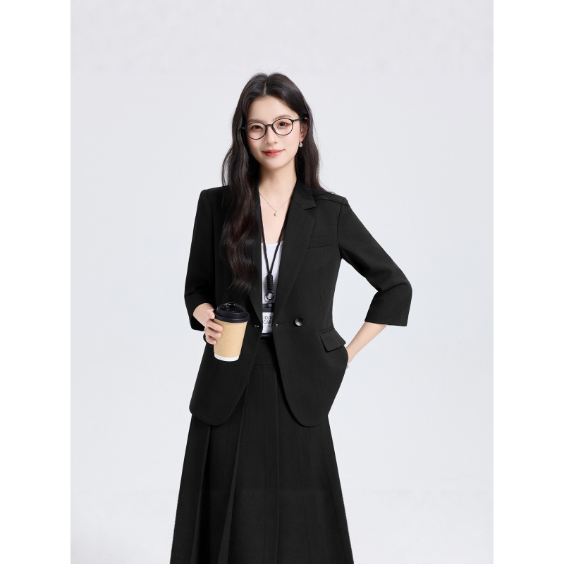 Navy Blue Women's Suit Set for - Women Formal Wear Shirt And Pant 评论和价格