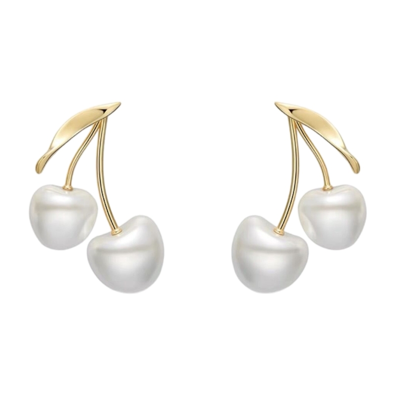 Cherries Blossom Pearls Ear Je - Women Formal Event Wear 评论和价格