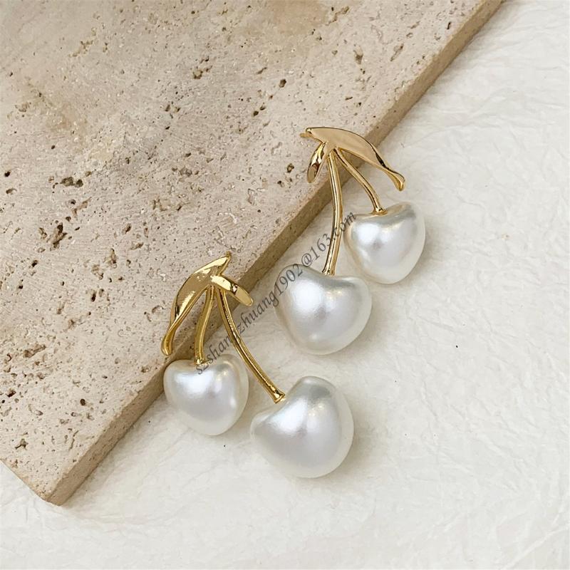 Cherries Blossom Pearls Ear Je - Women Formal Event Wear 评论和价格