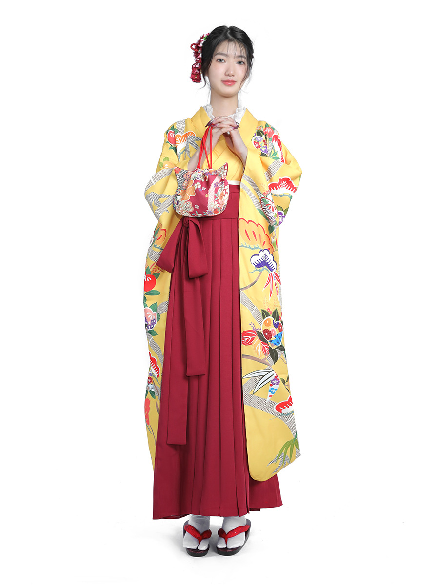 Women's Japanese Kimono Set Wa - Women Formal Wear For Graduation 评论和价格