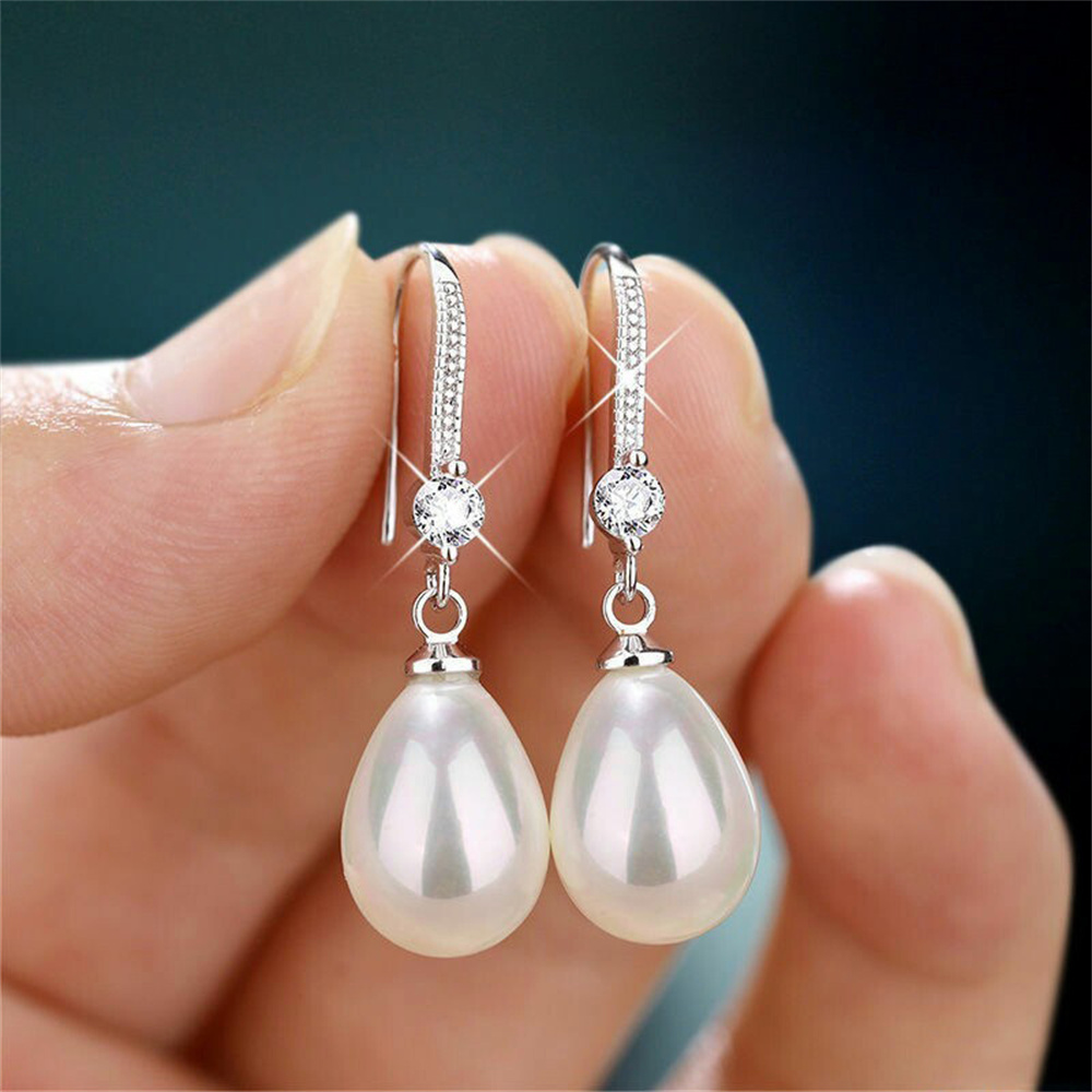 Imitation Pearl Earrings Light - Formal Wear Jewelry For Women 评论和价格