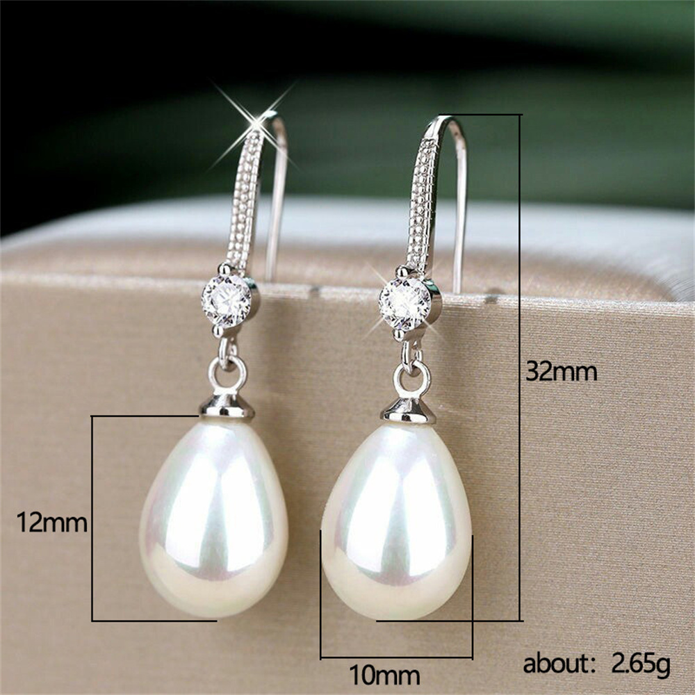 Imitation Pearl Earrings Light - Formal Wear Jewelry For Women 评论和价格