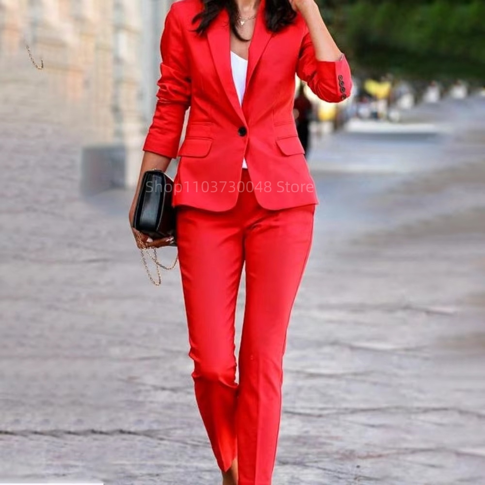 Fashion Office Ladies Blazer a - Women'S Formal Wear Suits 评论和价格