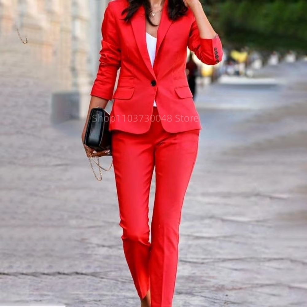Fashion Office Ladies Blazer a - Women'S Formal Wear Suits 评论和价格